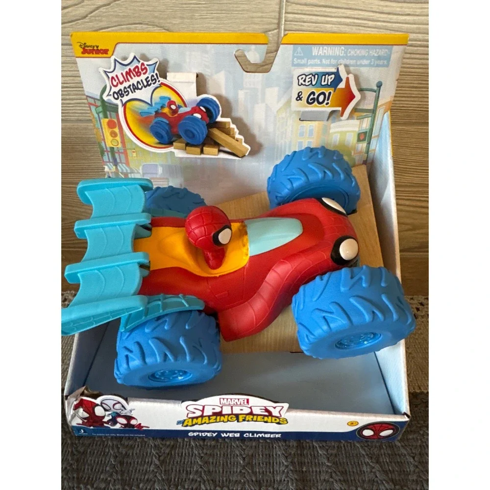 Marvel Spidey and His Amazing Friends Spidey Web Climber Rev Up & Go Toy Vehicle